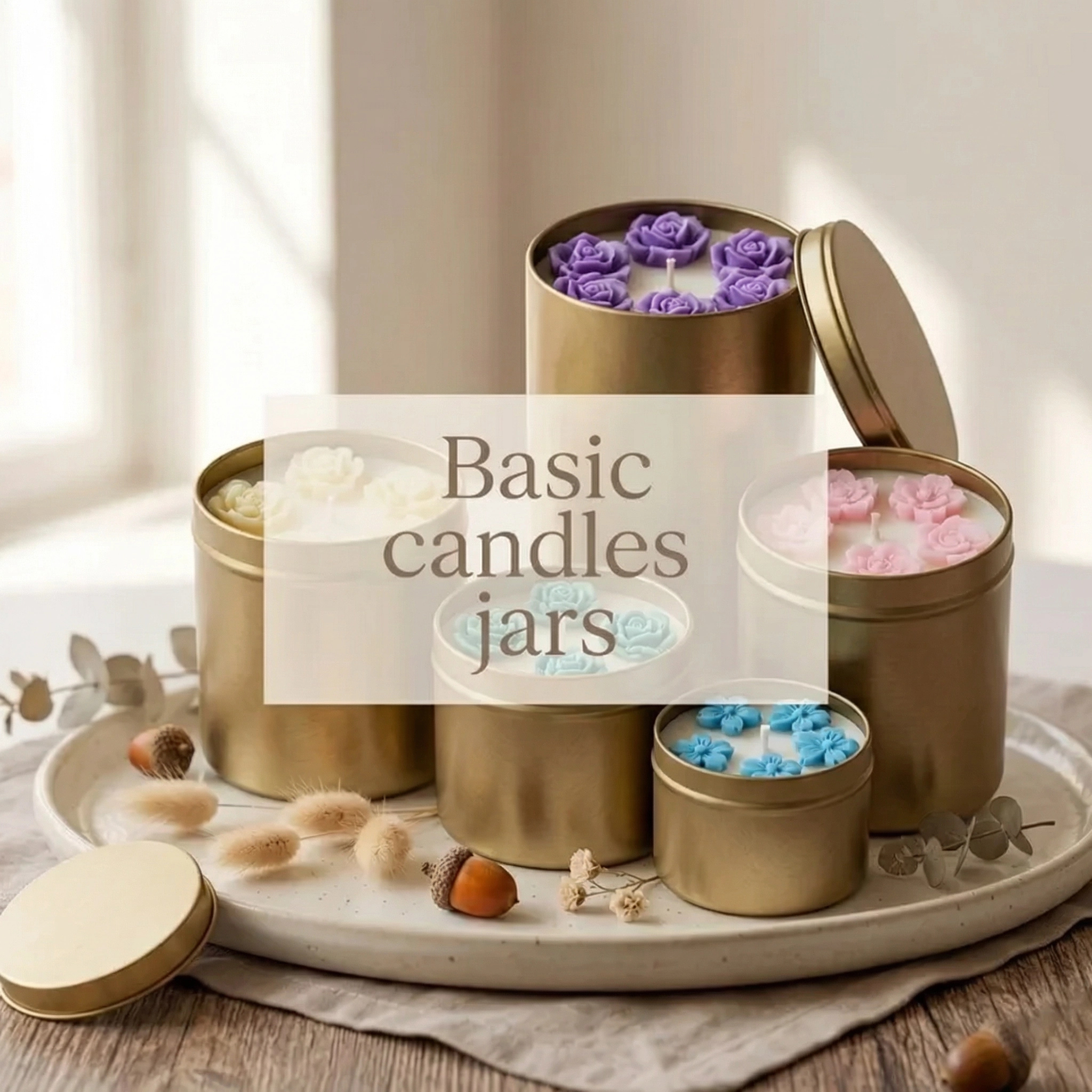 Basic candles jars
