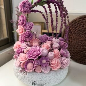 بوكيهات الشمع البنفسجي