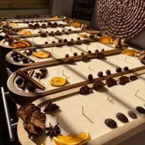 شمعة البامبو بالاعشاب